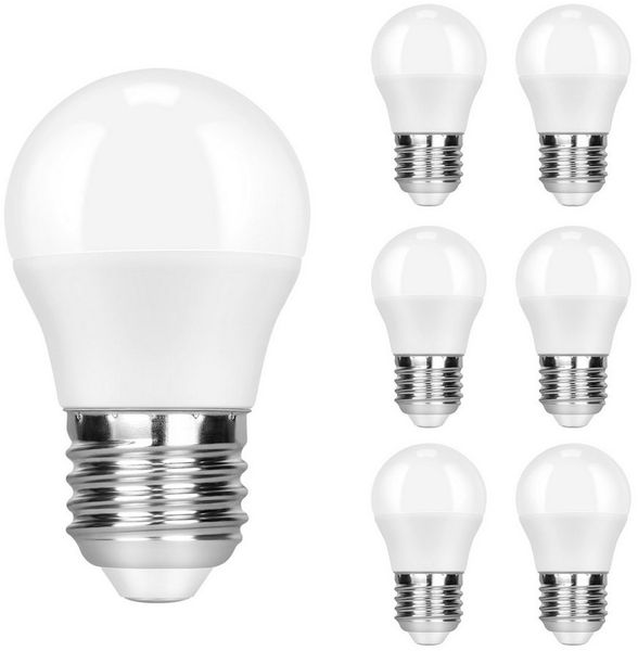 Nettlife LED-Leuchtmittel LED Glühbirne 5W 240° Abstrahlwinkel Energiesparlampe Nicht dimmbar, E27, 6 St.