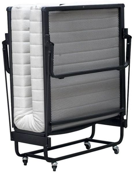 BedBox Gästebett Gästebett, Klappbett, Raumsparbett mit Spiralnetgitter mit Kaltschaummatratze, inclusive Staub Husse, 90x200 oder 120x200 cm