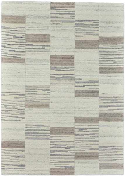 THEKO Wollteppich Royal Natur 5040, rechteckig, Höhe: 12 mm, reine Wolle, handgetuftet, ideal im Wohnzimmer & Schlafzimmer