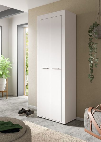 Home affaire Schuhschrank AOSTA, TOPSELLER!, Höhe 191cm, 2 Türen, 10 Einlegeböden, 11 Fächer (1-St, in verschiedenen Farbausführungen erhältlich, individuell kombinierbar) Hochschrank, Schrank, Flurschrank, Garderobenschrank, Universalschrank