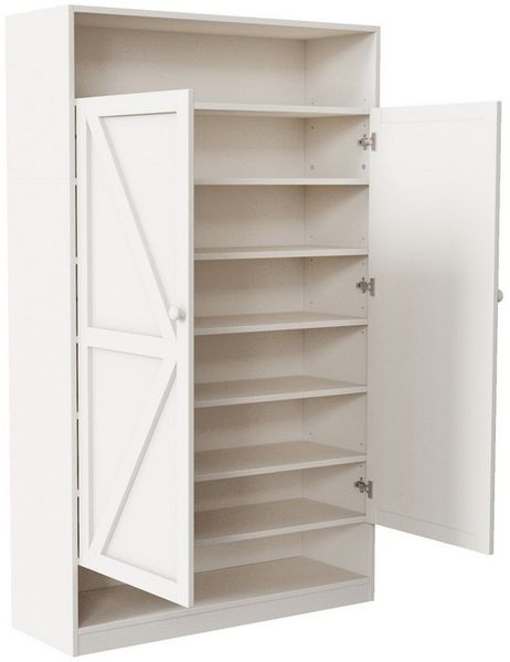 Odikalo Schuhschrank Sideboard Standschrank Anrichte Kommode Multifunktion Stauraum Weiß