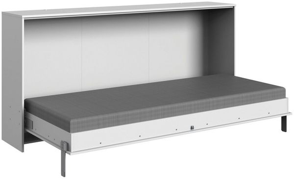 Schrankbett Tagesbett Juist horizontal klappbar Ausführung weiß