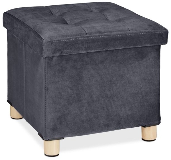 Samthocker mit Tablett Bild 10