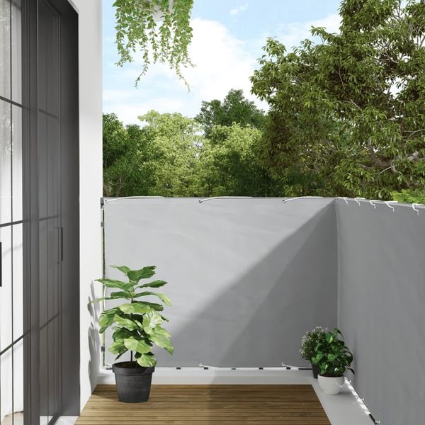 vidaXL Balkon-Sichtschutz Grau 600x120 cm PVC 4005495