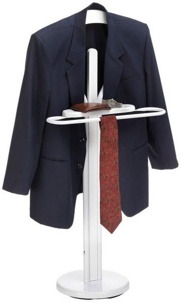 IDIMEX Herrendiener MATTEO, Herrendiener aus Metall und MDF stummer Diener mit Ablage Kleiderbügel