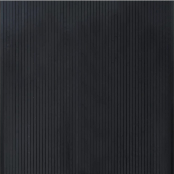 vidaXL Teppich Rechteckig Schwarz 100x100 cm Bambus 376798