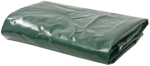 vidaXL Abdeckplane, Canvas mit PVC-Beschichtung grün, 3 x 4 m, 650 g/m²