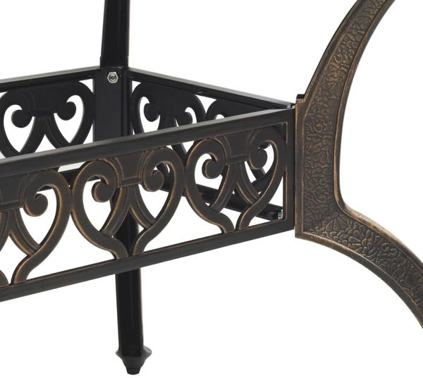 vidaXL 5-tlg. Garten-Essgruppe Bronzen Aluminiumguss 3216316 Bild 5