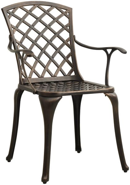 vidaXL 5-tlg. Garten-Essgruppe Bronzen Aluminiumguss 3216316 Bild 7