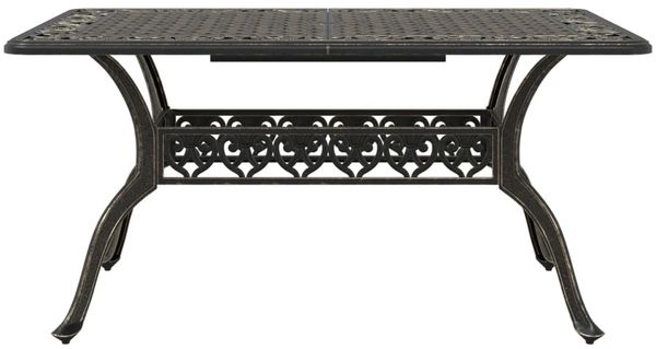 vidaXL 5-tlg. Garten-Essgruppe Bronzen Aluminiumguss 3216316 Bild 4
