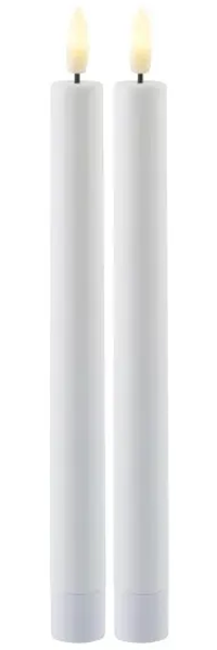 Sirius Sille Wiederaufladbarer Kronleuchter Weiß - Ø 2 cm - H 25 cm - 2 Stück