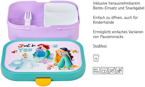 Mepal CAMPUS Brotdose mit Gabel Disney Princess Bild 4