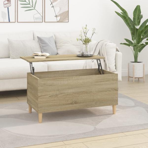 vidaXL Couchtisch Sonoma-Eiche 90x44,5x45 cm Holzwerkstoff 819583