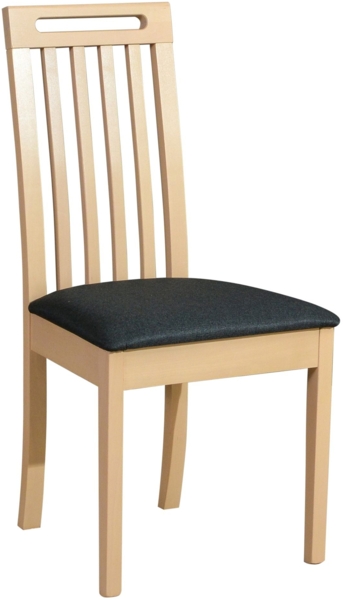 Selsey 'Salvins' Esszimmerstuhl mit Polstersitz, Dunkelgrau/Sonoma-Eiche