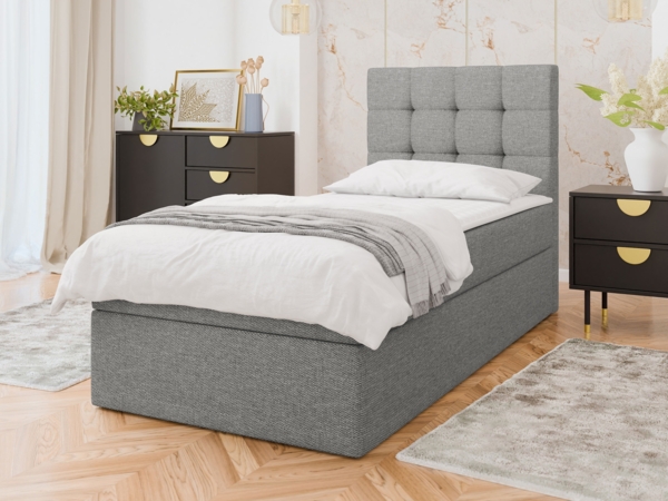 Boxspringbett Gazel Single (Farbe: Muna 08, Größe: 100 x 200)