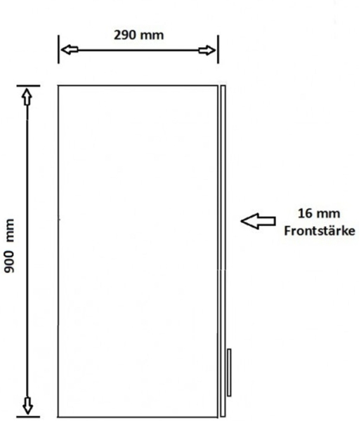 Hängeschrank 45 cm Stilo Grau + Eiche Artisan Küchenzeile Küchenblock Küche Landhaus Höhe 90 cm Bild 3