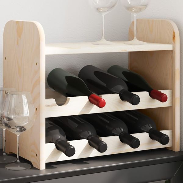 vidaXL Weinregal mit Oberplatte 43x25x37 cm Massivholz Kiefer 4007556