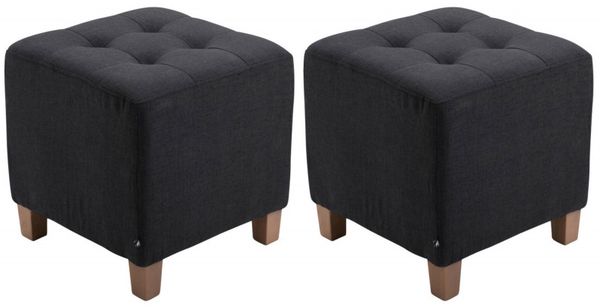 2er Set Sitzhocker Pharao, antik-hell