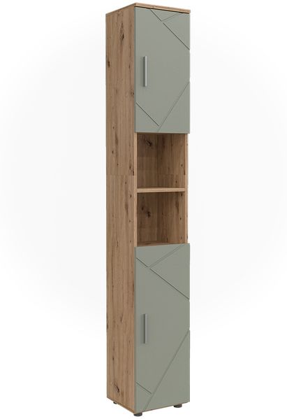 Badschrank Irma Salbeigrün 30 x 192 cm Vicco