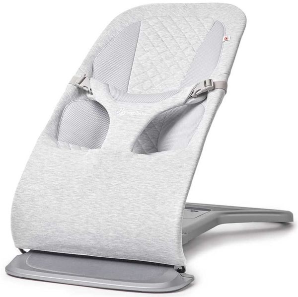 Ergobaby Evolve Bouncer Babywippe für Neugeborene Light Grey Bild 6