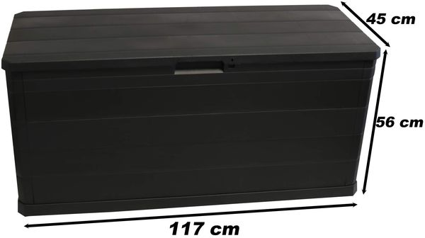 TOOMAX Multibox Mehrzweck Truhe Elegance 280 Liter schwarz 117 x 45 cm Bild 7