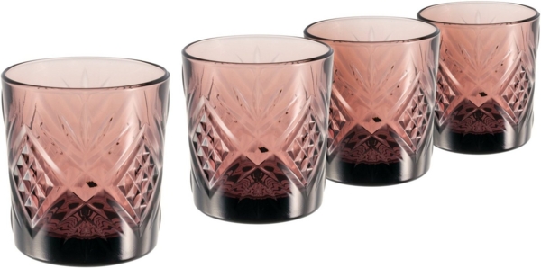 CreaTable 33076 Eugene Whiskybecher, 300 ml, violett (4er Pack)