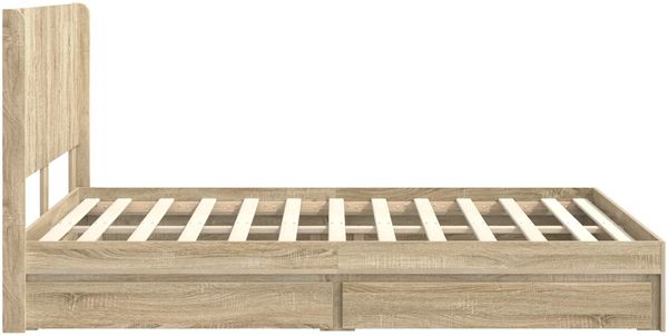 vidaXL Bettgestell mit Stauraum und Kopfteil 3 pcs Holzwerkstoff 3414021 Bild 7