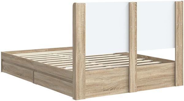 vidaXL Bettgestell mit Stauraum und Kopfteil 3 pcs Holzwerkstoff 3414021 Bild 8