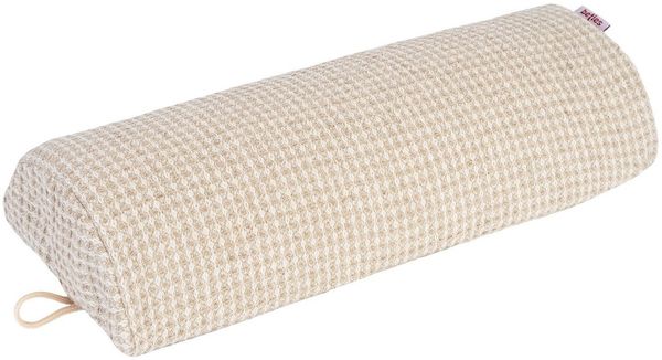 beties Halbrolle Leinen-Waffelpique Sauna, 1-tlg, Halb-Nackenrolle gefüllt ca. 15x33 cm 100% Leinen
