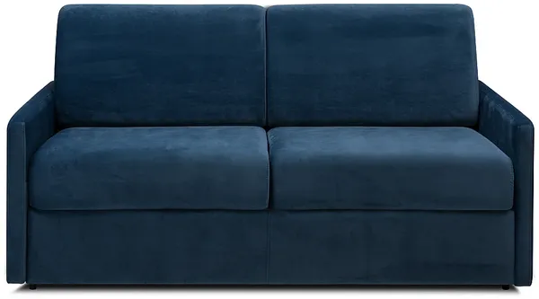 Vente-unique - CALIFE Sofa SamtStoff Blau - B 223 cm94 cm x H 85 cm x L 170 cm