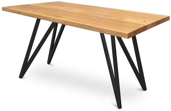 holz4home® Esstisch Massivholztisch aus Eiche I Küchentisch aus Echtholz, Kompletter Tisch (Tischplatte & Gestell), 4 cm dickes Massivholz