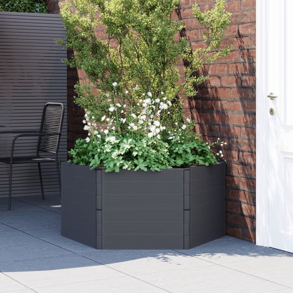 vidaXL Garten-Pflanzkübel Anthrazit PP 154984