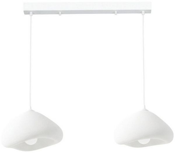 Opviq Kronleuchter Pendelleuchte Fiberglas-Schirme – 2-flammig oder 3-flammig wählbar, Verstellbare Höhe, ohne Leuchtmittel, Abhängig vom Leuchtmittel, Fiberglas-Schirme, Modernes Design
