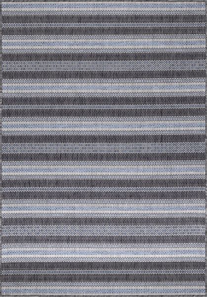Outdoor Teppich Stefano rechteckig - 120x170 cm - Schwarz