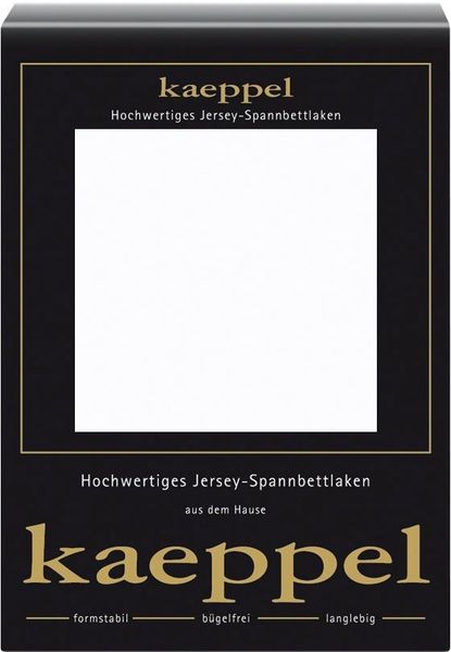 Kaeppel Spannbettlaken Single Jersey Mako Elasthan, Jersey-Elasthan, Gummizug: rundum, (1 Stück), aus 97% Baumwolle und 3% Elasthan