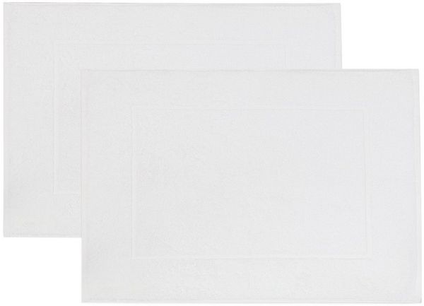 ZOLLNER Badematte, waschbar bis 95°C, weich, saugstark, 100% Baumwolle, rechteckig, Badematte, 100% Baumwolle, vom Hotelwäschespezialisten
