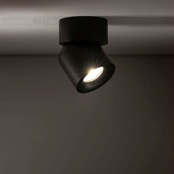 Licht-Erlebnisse Deckenstrahler ALRASS, ohne Leuchtmittel, Aluminium GU10 verstellbar Schwarz