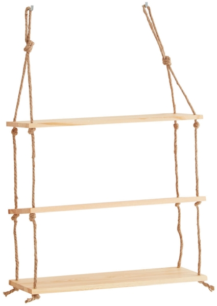 Hängeregal (B/H/T: 50x75x15 cm) in holzfarbig