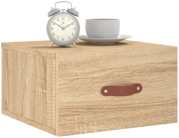 vidaXL Wand-Nachttisch Sonoma-Eiche 35x35x20 cm 829778 Bild 9