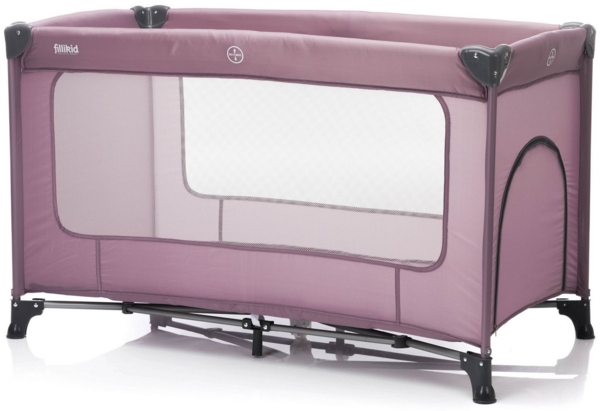 Fillikid Baby Reisebett 60x120 cm Nizza Exklusiv | Kinderreisebett von Geburt bis 25 Monate (15 kg) | Kinderbett Inkl. Transporttasche & Matratze | Kompakte Maße: 120x60 cm