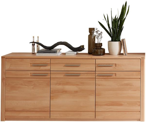 Sideboard NATURE ONE Front Kernbuche Massivholz - 3-türig - 190 cm