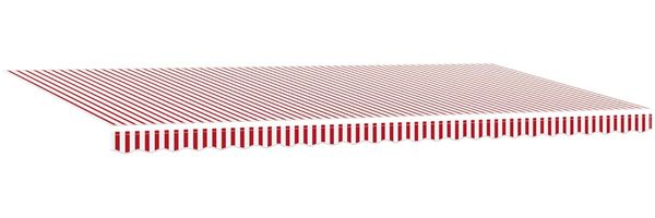 vidaXL Ausziehbare Markise Rot und Weiß 600 x 350 cm 3331723 Bild 4