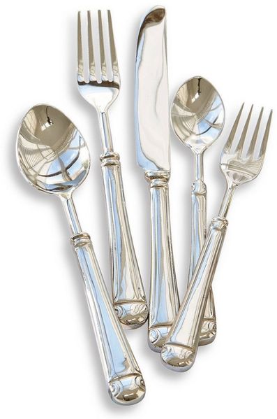 Mirabeau Besteck-Set Besteck Eriat silber, Edelstahl, Griff: Messing