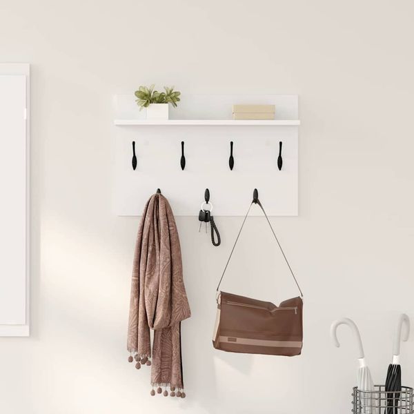 vidaXL Wandmontierter nachttisch Weiß 60 x 40 x 12 cm Holzwerkstoff 874427