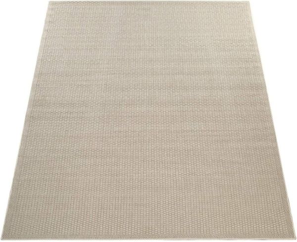 KADIMA DESIGN Outdoorteppich Natur Balkon, Terrasse schmutzabweisend Outdoor Teppich, Rechteckig, Höhe: 4 mm, 100% Polypropylen,60x100, Beige