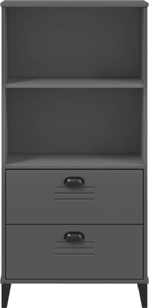 vidaXL Bücherschrank VIKEN Anthrazit 60x35x123 cm Holzwerkstoff 374949 Bild 6