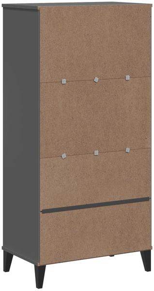 vidaXL Bücherschrank VIKEN Anthrazit 60x35x123 cm Holzwerkstoff 374949 Bild 8