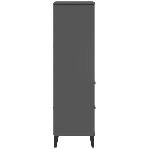 vidaXL Bücherschrank VIKEN Anthrazit 60x35x123 cm Holzwerkstoff 374949 Bild 7