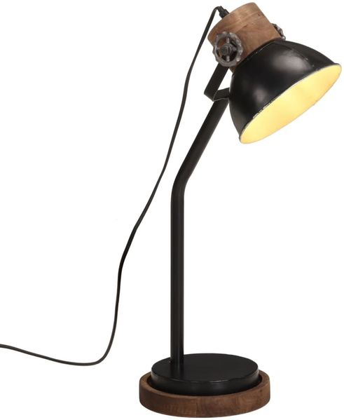 vidaXL Schreibtischlampe 25 W Schwarz 18x18x60 cm E27 371951