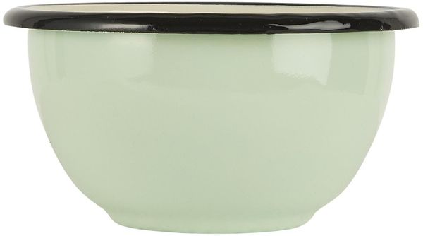Ib Laursen Schüssel Emaille Schale Retro Vintage Servierschale Müslischale Schüssel/Tasse, Schale klein, Emaille in nostalgischen Stil